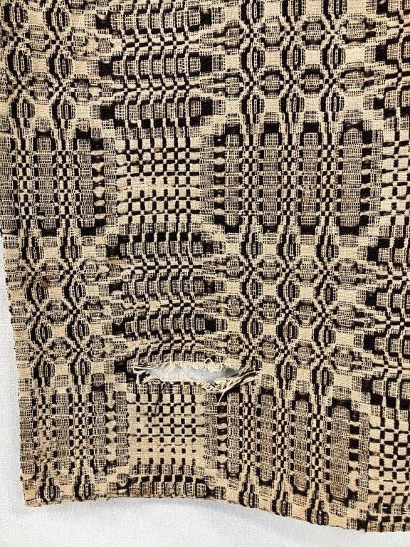 19th Century Overshot Coverlet - 3