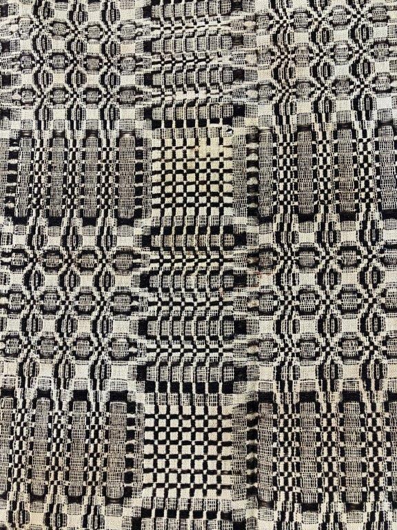 19th Century Overshot Coverlet - 4