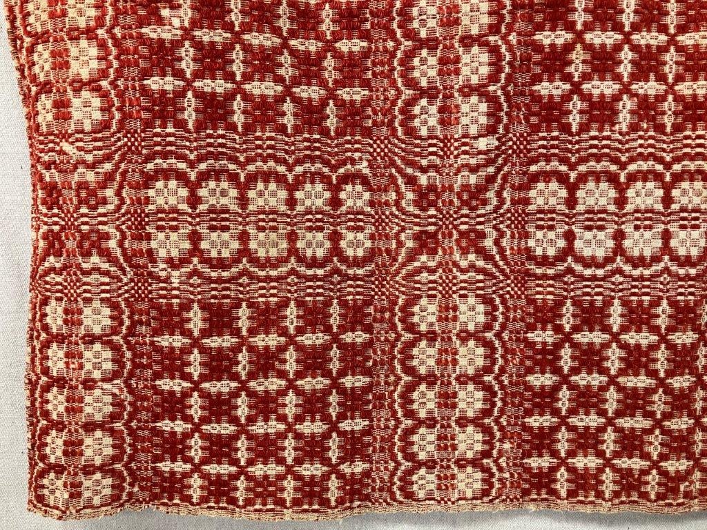 19th Century Overshot Coverlet - 3