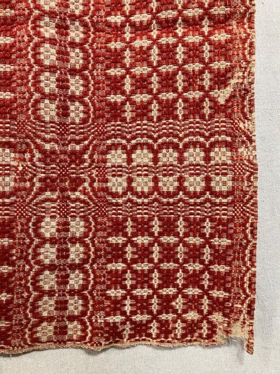 19th Century Overshot Coverlet - 5