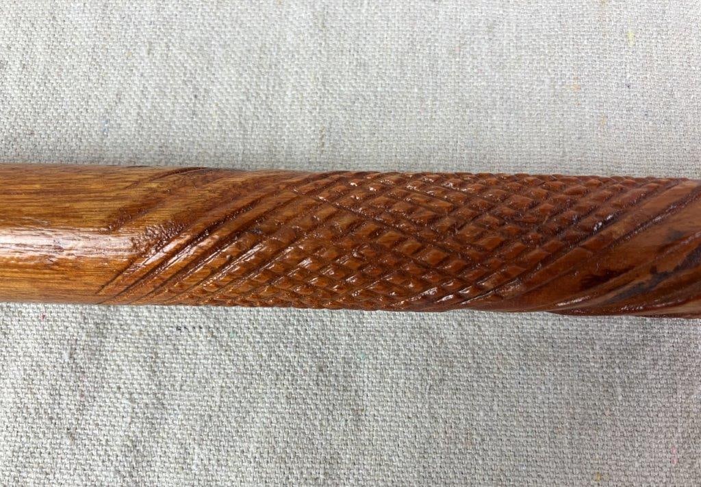 Folk Art Carved Cane - 3