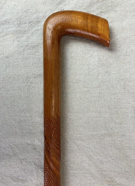 Folk Art Carved Cane - 6