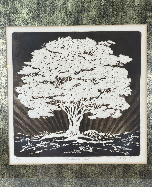 Signed Al Kaufman Sweetheart's Rock Relief Print - 2