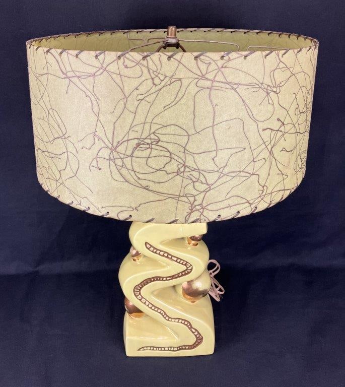 Mid Century Modern Howard Kron Zig Zag Lamp - 2