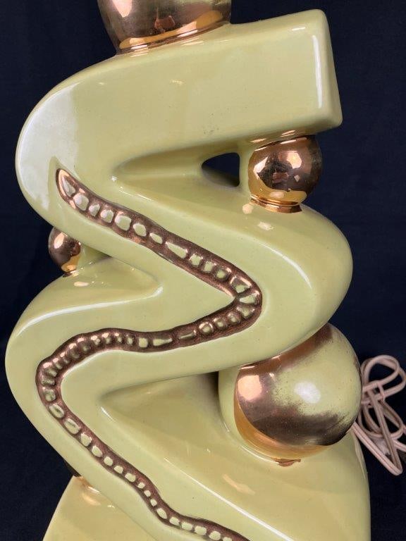 Mid Century Modern Howard Kron Zig Zag Lamp - 3