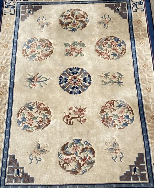 Hand-Knotted Chinese Rug - 2