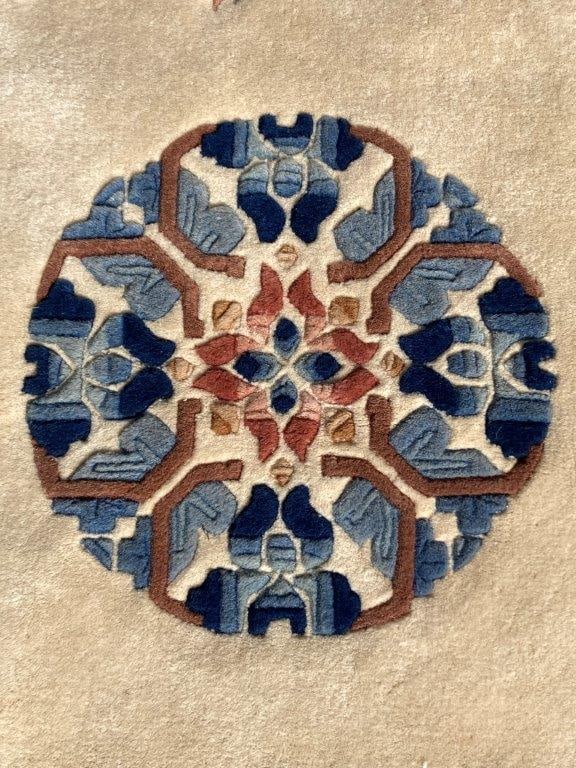 Hand-Knotted Chinese Rug - 3