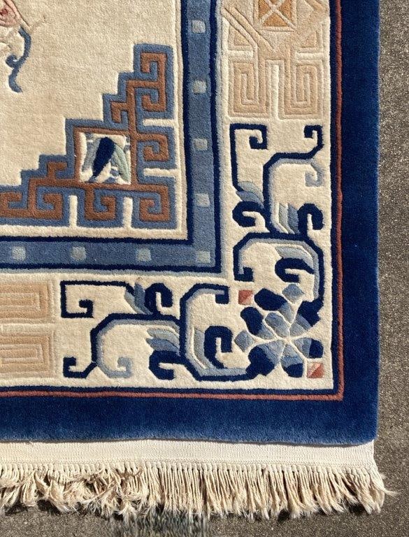 Hand-Knotted Chinese Rug - 6