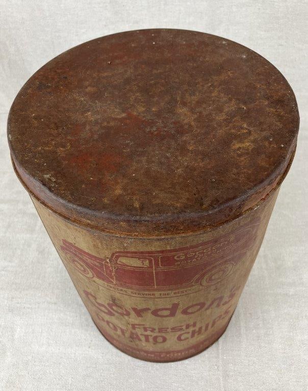 Advertising Tin, Gordon's Fresh Potato Chips - 3