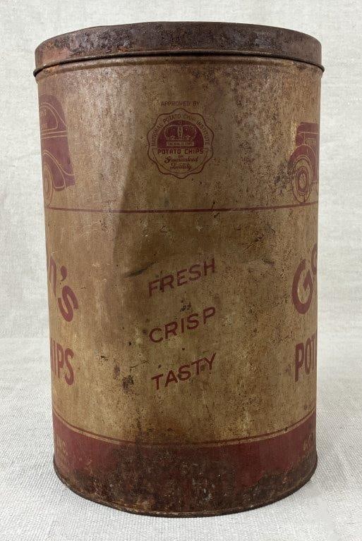 Advertising Tin, Gordon's Fresh Potato Chips - 9