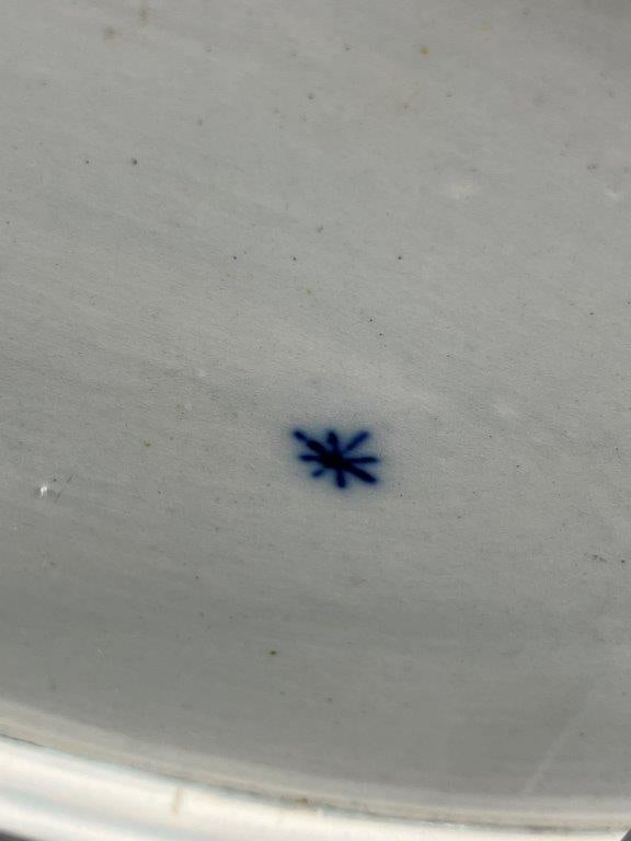 English Pearlware Pierced Chinoiserie Plate - 6