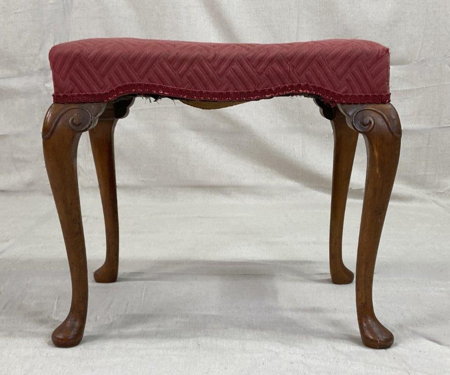 Antique English Mahogany Stool - 10