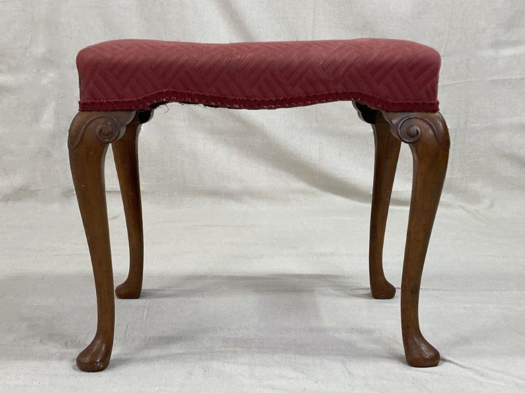 Antique English Mahogany Stool - 7