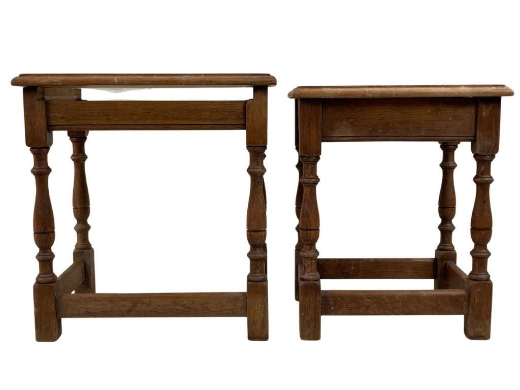 English Oak Nesting Tables - 11