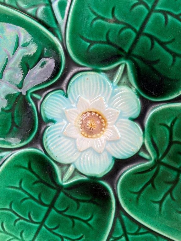 Majolica Leaf and Flower Plates - 3