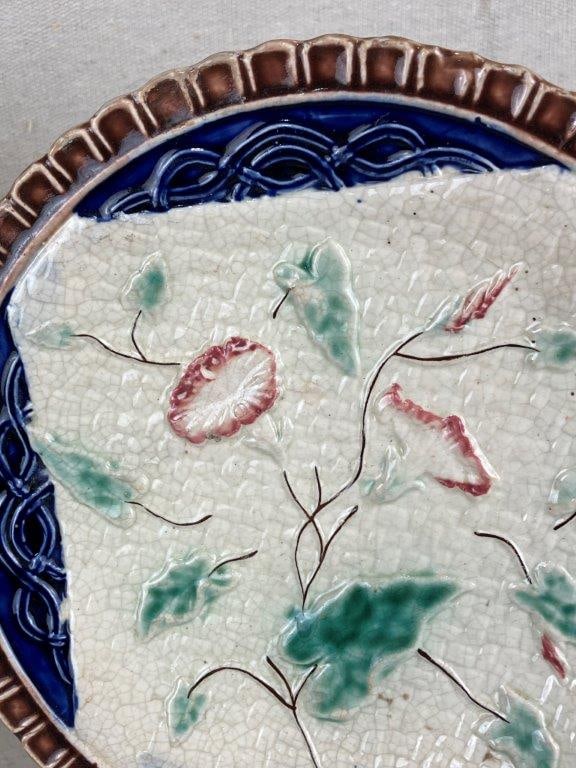 Majolica Leaf and Flower Plates - 6