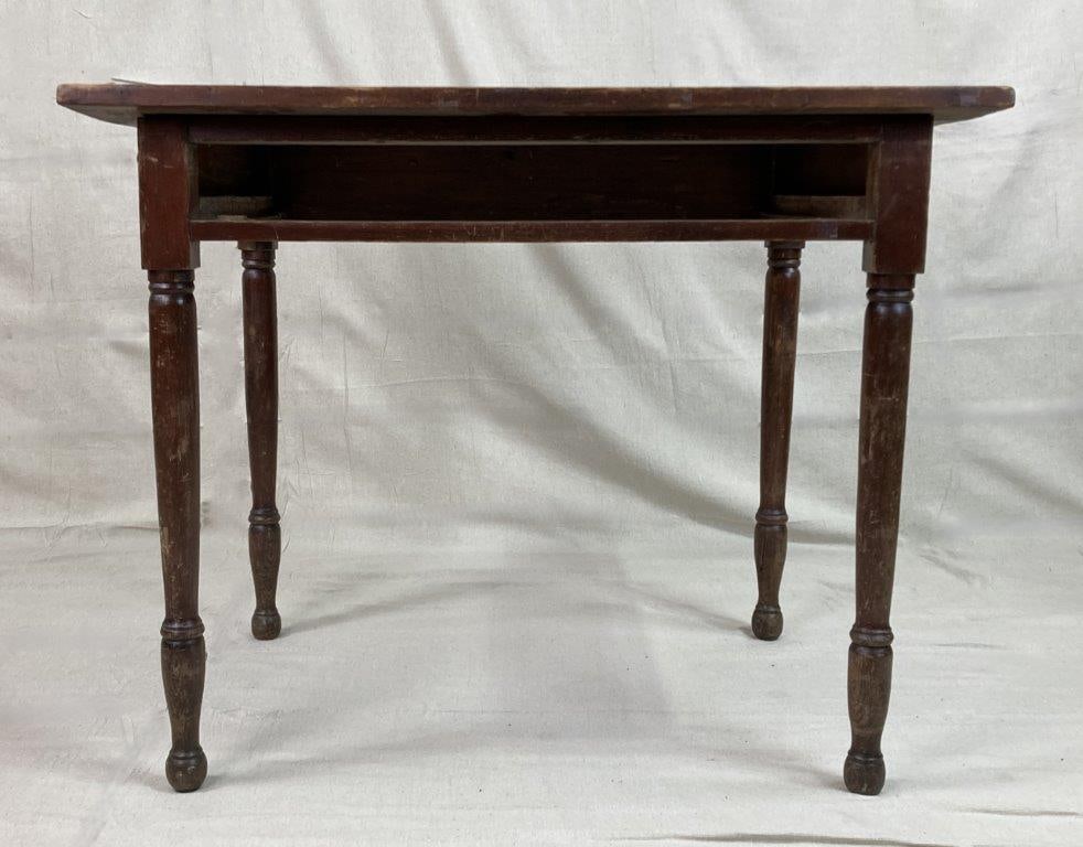 Antique One-Drawer Table - 3