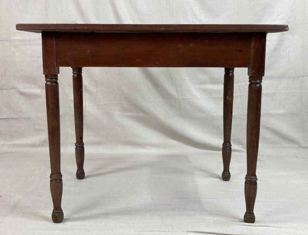 Antique One-Drawer Table - 6