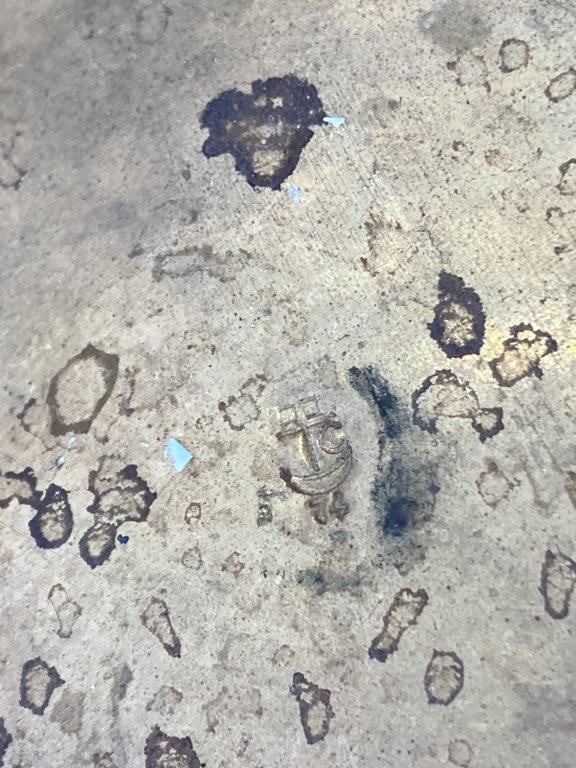 Topane Cast Iron and Brass Scale with Weights - 6