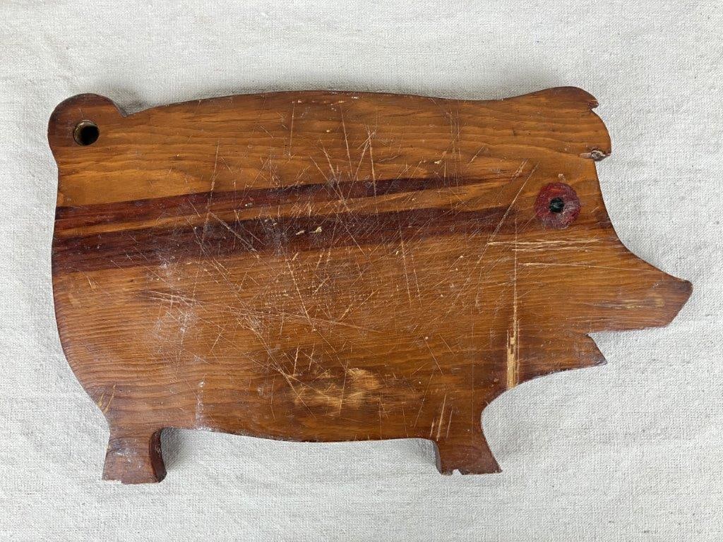 Three Wood Pig Cutting Boards - 6