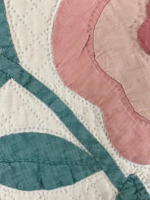19th Century Floral Applique Quilt - 3