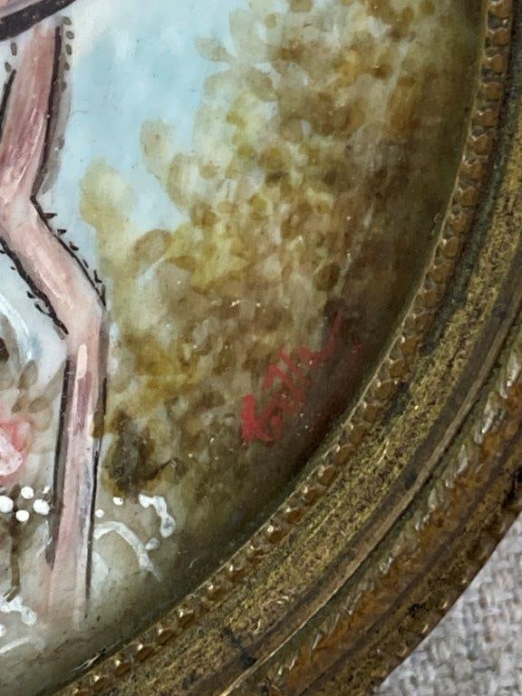 19th Century Miniature Portrait of Woman - 3