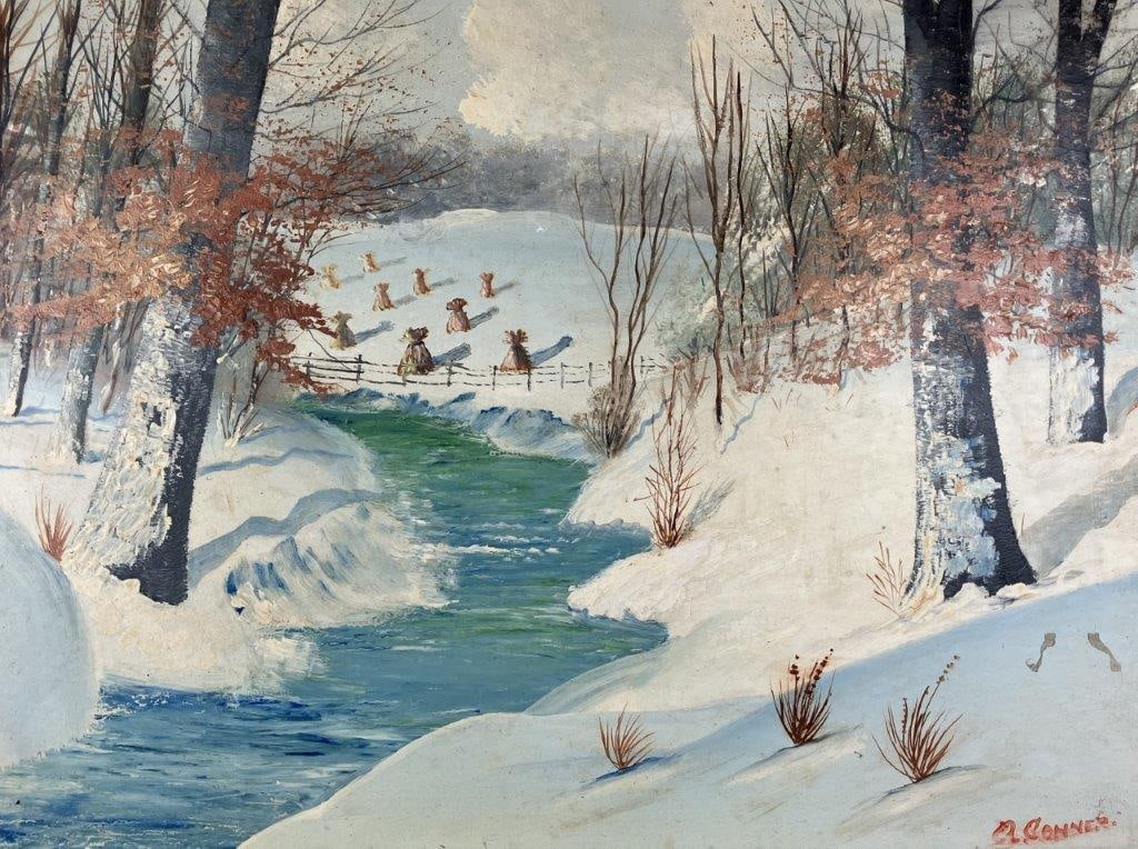 Winter Landscape Oil Painting - 2