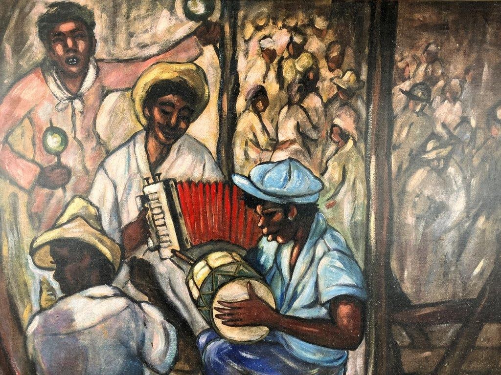 Black Americana Band Giclee - 2