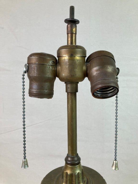 Vintage Cranberry Glass Table Lamp - 4