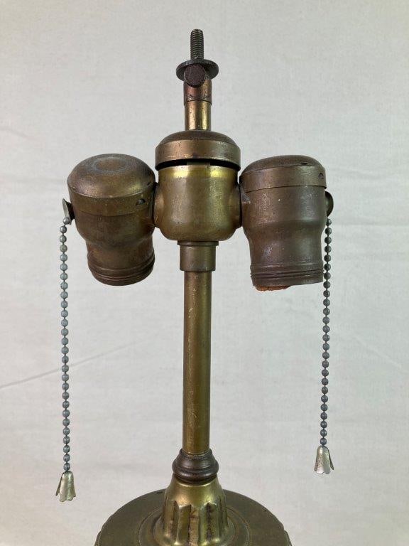 Vintage Cranberry Glass Table Lamp - 7