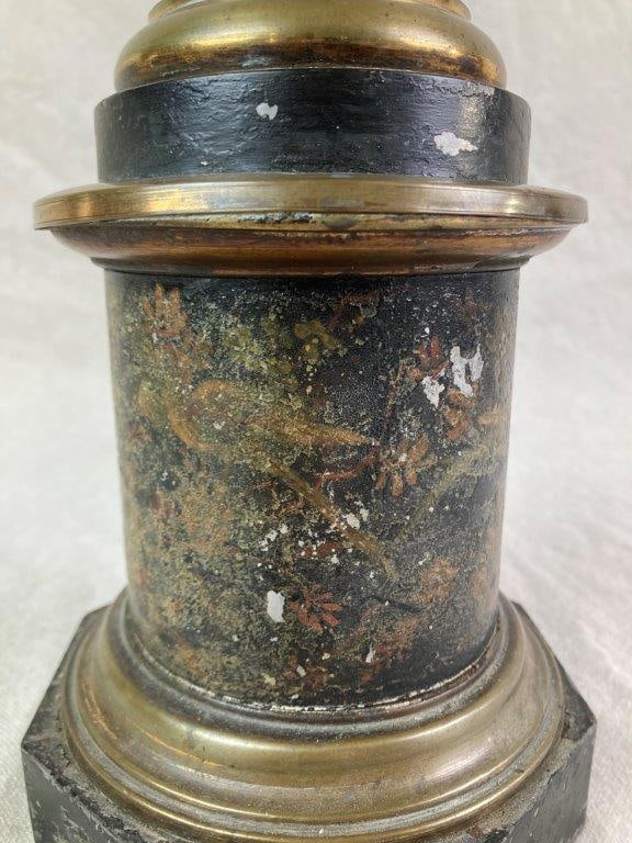 19th Century French Tole Lamp - 2