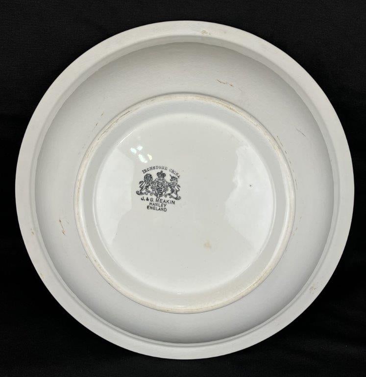 Large Ironstone Punch Bowl - 9