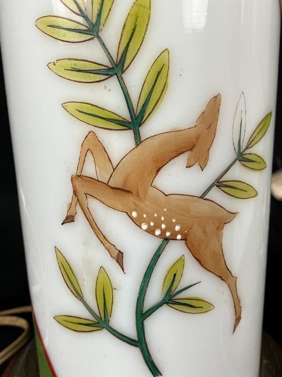 Pair of Mid Century Modern Decorated Lamps - 2