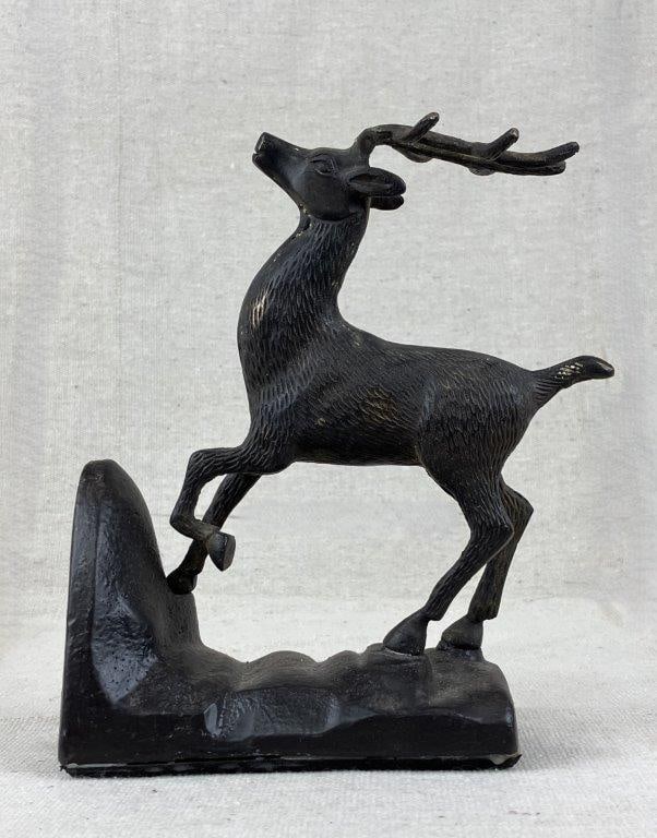 Cast Iron Stag Sculpture - 3