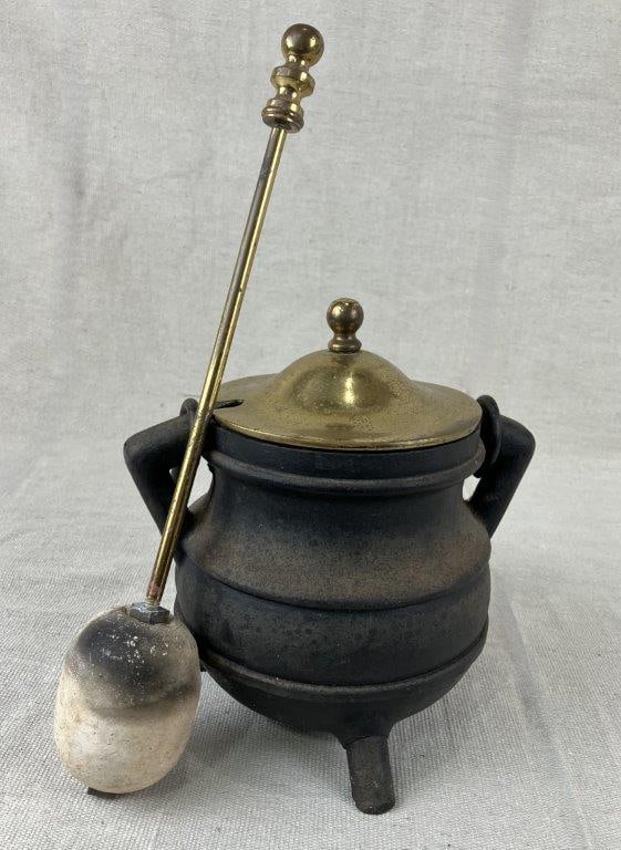 Cast Iron Fire Starter Smudge Pot - 3