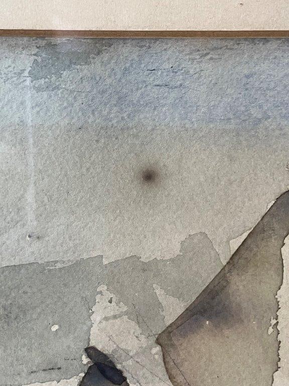 Mid-Century Ship at Sea Watercolor by Al Anson - 4