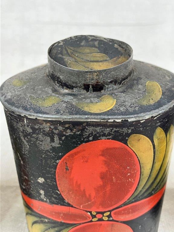 Three Toleware Storage Vessels - 5