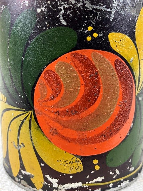 Three Toleware Storage Vessels - 9