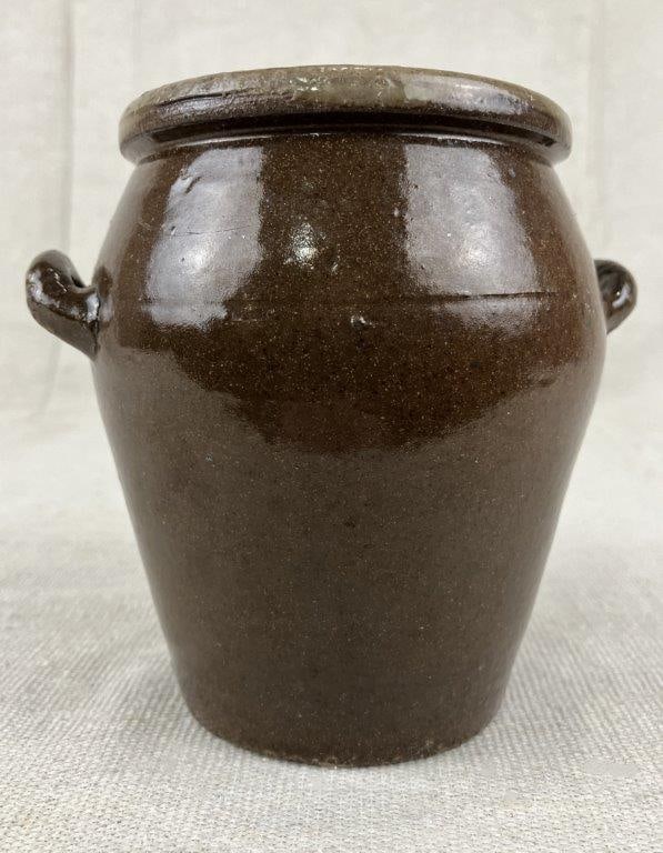 Petite Glazed Stoneware Jar - 2
