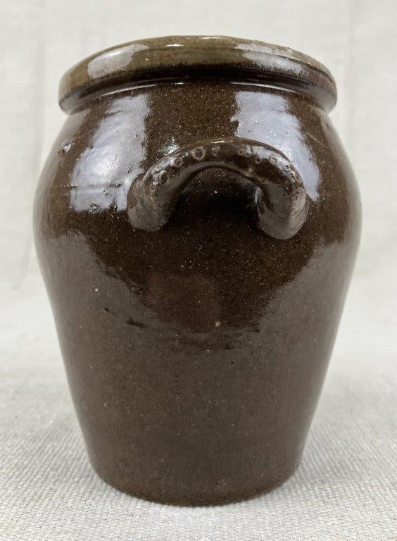 Petite Glazed Stoneware Jar - 4