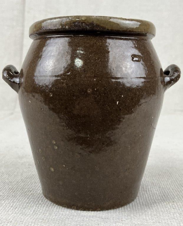 Petite Glazed Stoneware Jar - 6