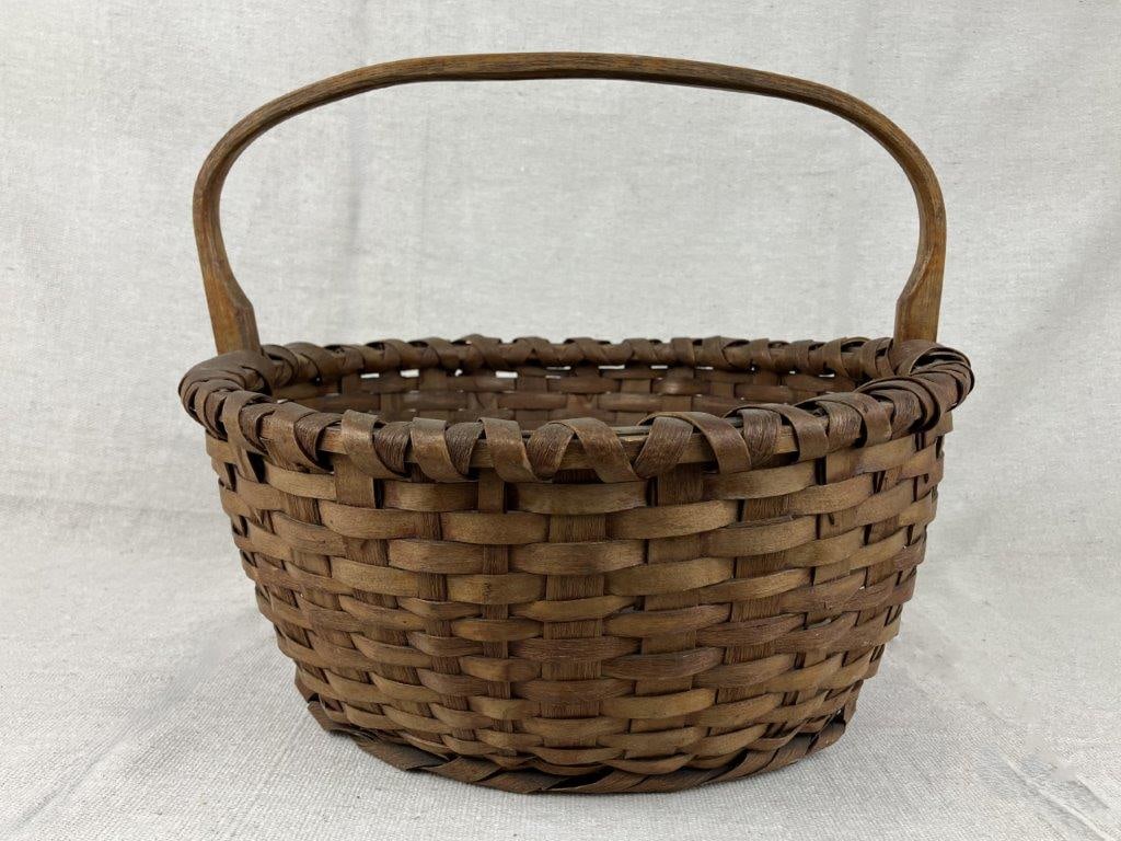 Country Split Oak Gathering Basket - 10