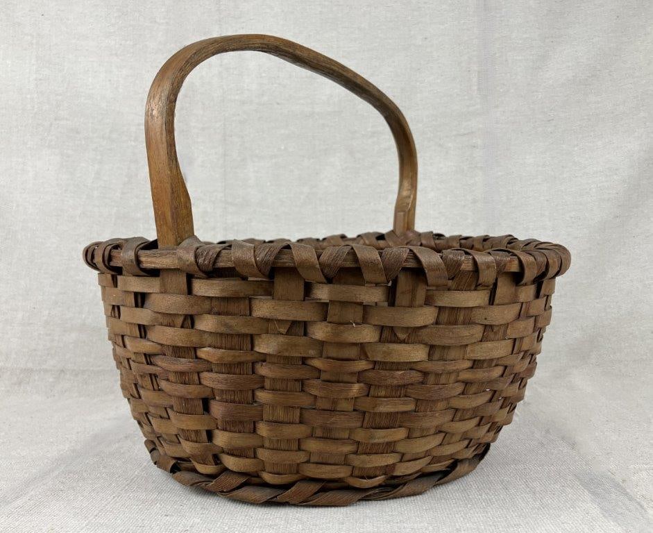 Country Split Oak Gathering Basket - 2