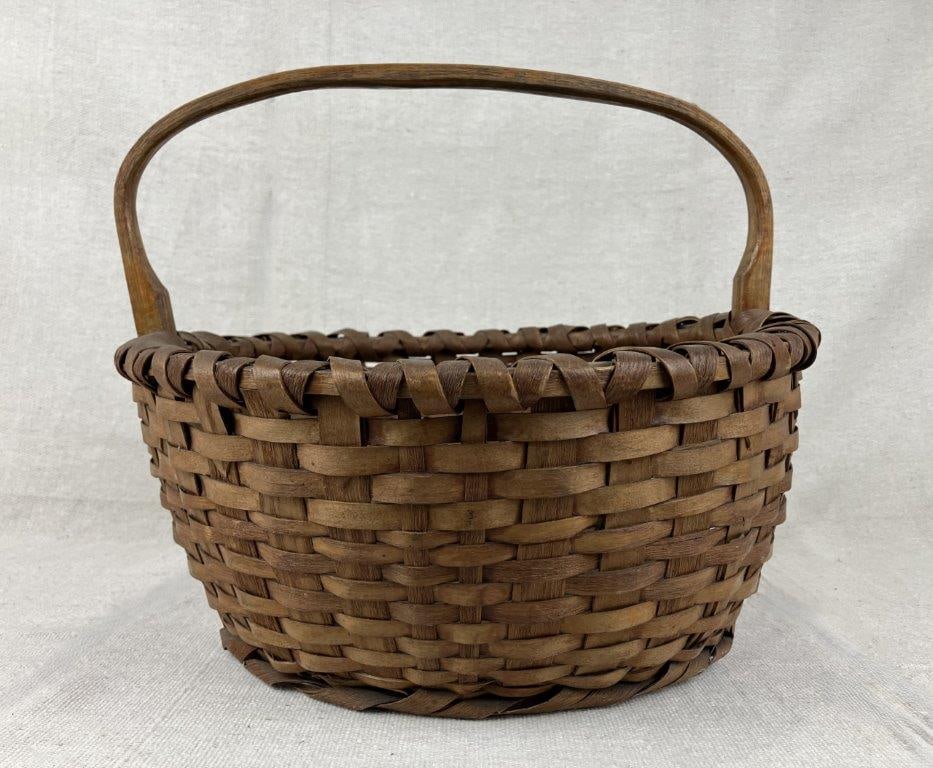 Country Split Oak Gathering Basket - 3