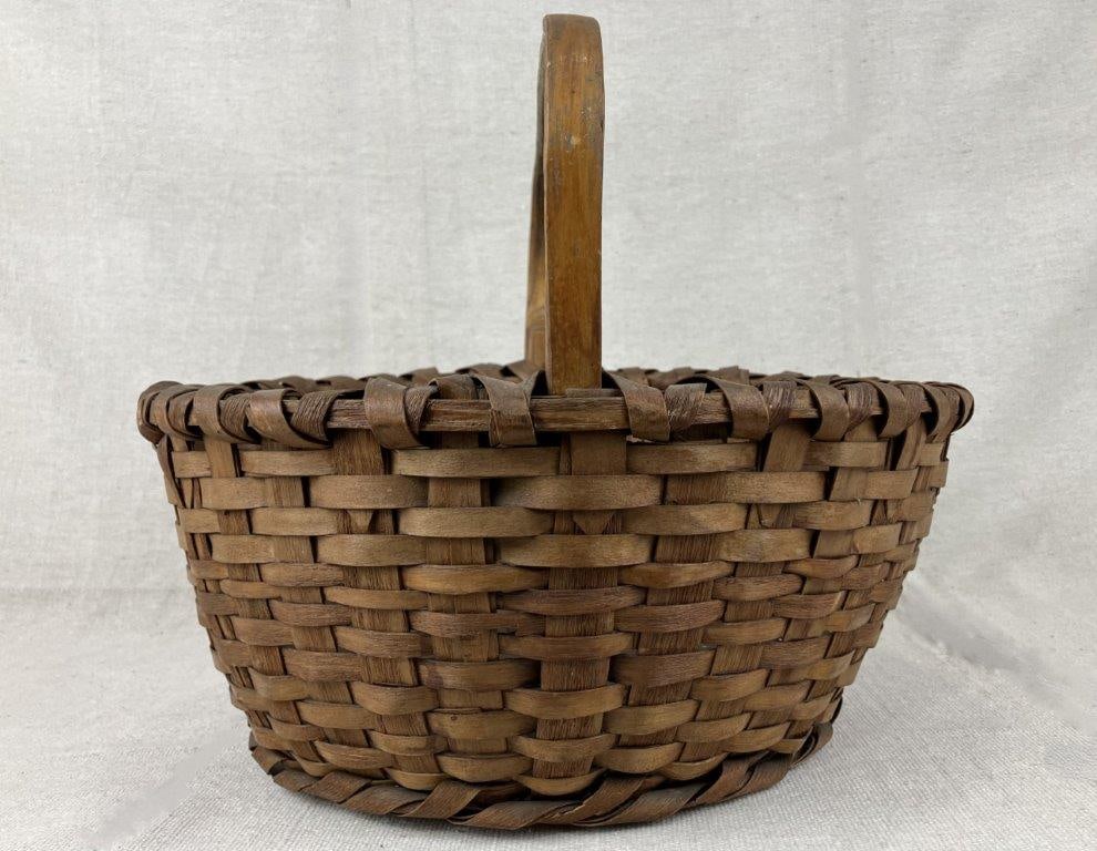 Country Split Oak Gathering Basket - 5