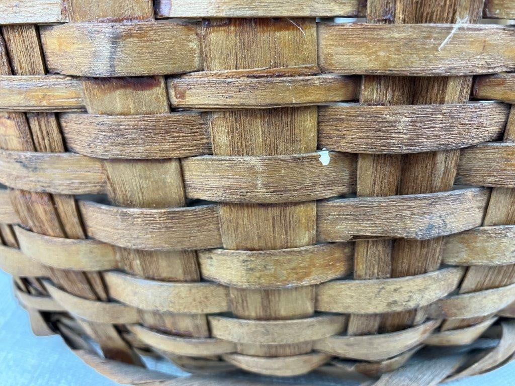 Country Split Oak Gathering Basket - 8