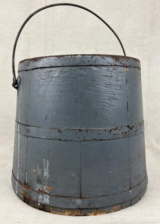 Blue Painted Firkin - 2