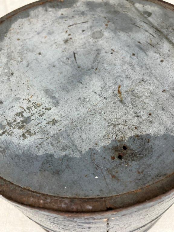 Blue Painted Firkin - 5