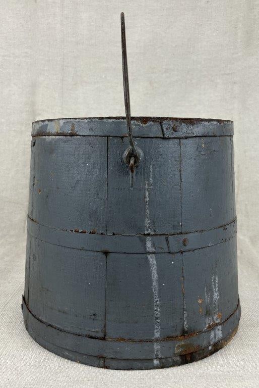 Blue Painted Firkin - 6