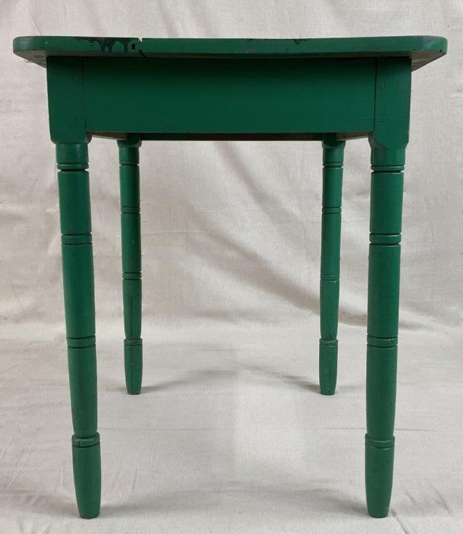 Green Painted Country Table - 5